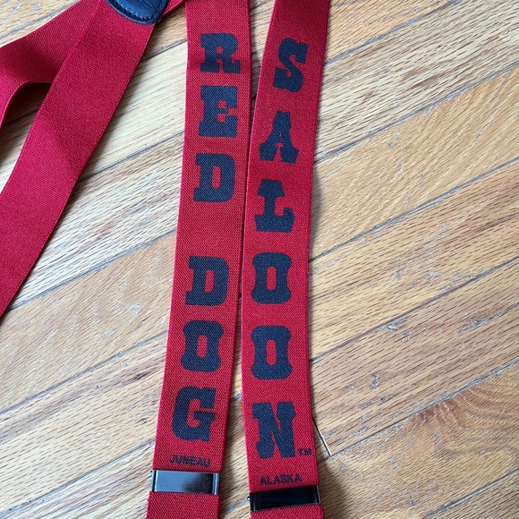 Red Dog Saloon Alaska Red Elastic Suspenders - Picture 3 of 5